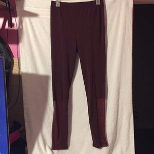 Wine mesh leggings